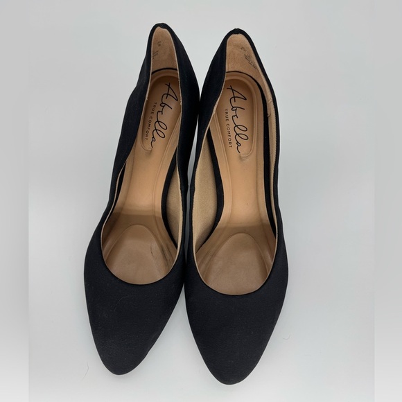 Abella True Comfort Black Pointed Toe Pumps – Size 11 - Picture 1 of 7